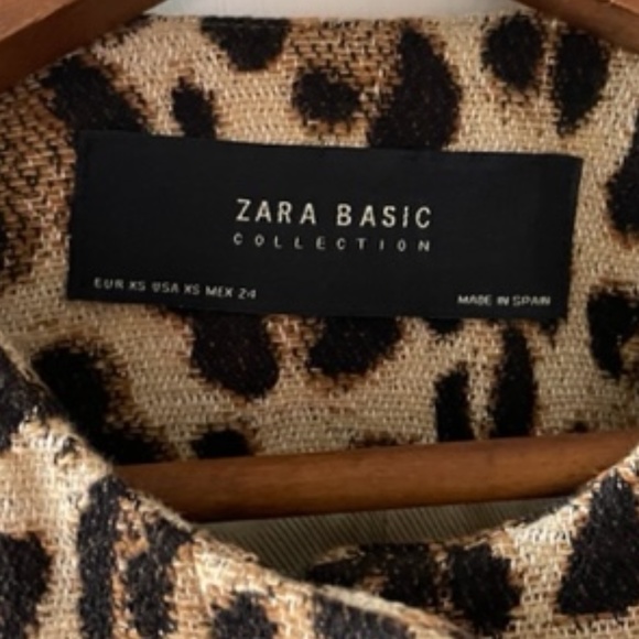 ZARA Basics Leopard Print Coat - Picture 5 of 5